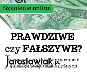 Rozpoznawanie autentyczności polskich znaków pieniężnych