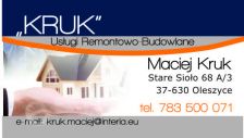 Usługi Remontowo-Budowlane "KRUK" Maciej Kruk