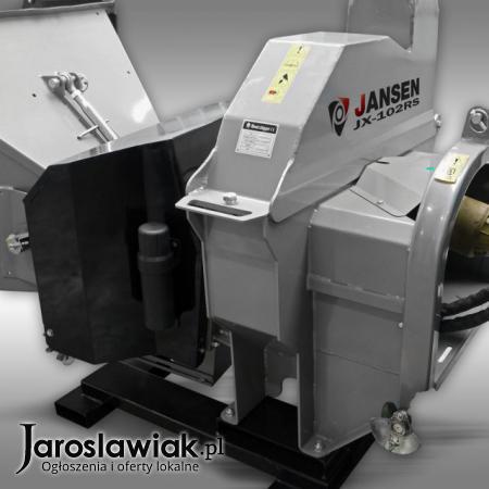 Rębak ciągnikowy JANSEN JX-102 RS: 4 noże tnące, hydraulika