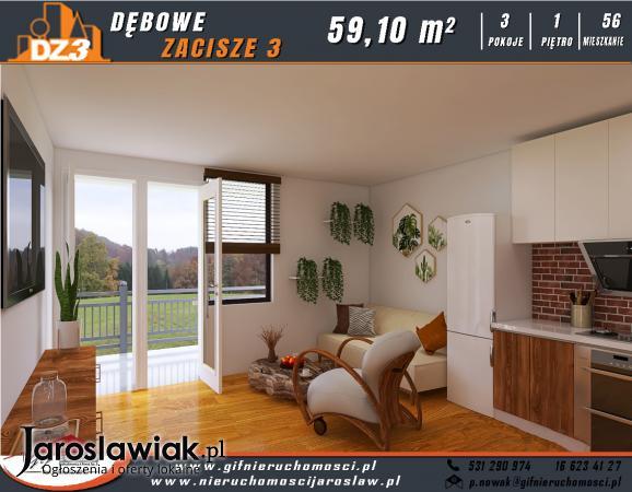 DZ3-Nowe mieszkanie w Jarosławiu- NR56- Taras 20 m2- winda