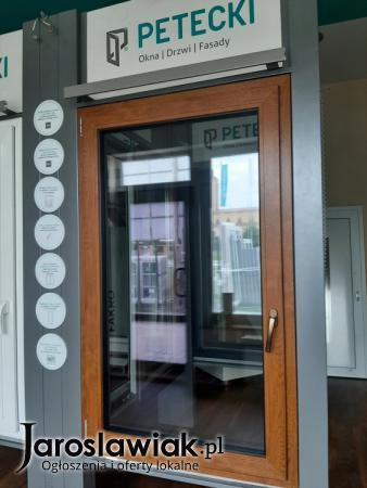 okno złoty dab obustronny 1170*1240 3 szyby