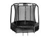 Trampolina Ogrodowa Jumpi 252cm/8FT Maxy COMFORT PLUS CZARNA Z Wewnętrzną Siatką