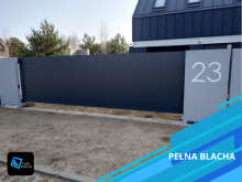 Ogrodzenie aluminiowe - model Pełna Blacha - Euro Fences