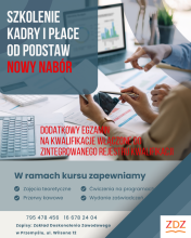 Zapisy na kursy unijne - tylko 5 % wkład wlasny