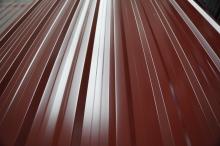 Blacha trapezowa T-18 czerwono brązowy połysk