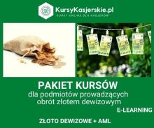 PAKIET Kurs obrotu złotem dewizowym + AML (e-learning)