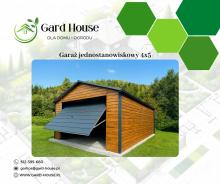 Garaż jednostanowiskowy 4x5 z bramą uchylną do góry