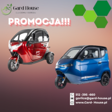 Promocja tylko do końca roku - skuter trójkołowy zabudowany