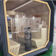 Sauna ogrodowa nowoczesna z przedsionkiem ATTEKA