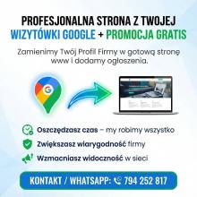 Strona firmowa na podstawie wizytówki Google