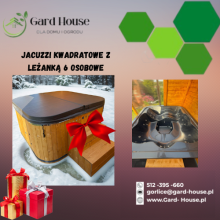 Jacuzzi kwadratowe z leżanką 6 osobowe
