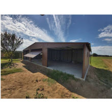 Garaż blaszany z wiatą 11x6 brama