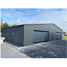 Garaż blaszany 14x8 - Brama segmentowa 2.20