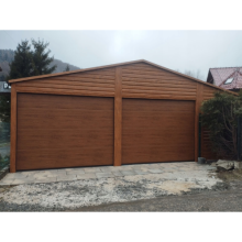 Garaż blaszany 9x6 - Brama segmentowa 2m