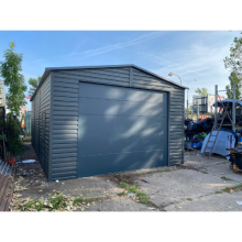 Garaż blaszany 5x9m brama segmentowa