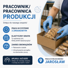 Pracownik Produkcji - praca stała i elastyczna!