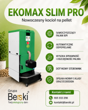 Kocioł na pellet EKOMAX SLIM PRO 20 kW
