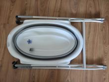 Wanienka składana ze stojakiem na kółkach