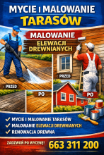 Mycie i malowanie Tarasów