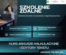 SZKOLENIE zdalne Arkusze kalkulacyjne i edytory tekstu
