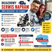 Dojazdowy Serwis Naprawy Skuterów Inwalidzkich Shoprider, Rowerów Trój