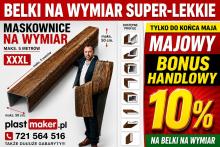 Belki rustykalne sufitowe i maskownice na wymiar - BONUS MAJOWY 10 pro