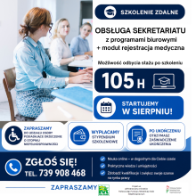 SZKOLENIE ZDALNE - Obsługa sekretariatu z modułem rejestracji medyczne