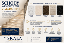 na wymiar schody wewnętrzne z marmuru