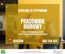 OZN Pracownik biurowy - szkolenie i staż z zatrudnieniem
