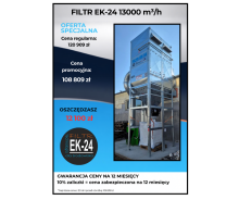 Filtr EK-24 / Odciąg trocin 13 000 m³/h - Oferta specjalna