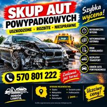 Skupujemy auta powypadkowe, uszkodzone mechanicznie i po szkodzie całk