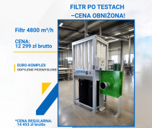 Filtr EK-24 4800 m³/h + WTK-4 | Automatyczne otrzepywanie | OKAZJA
